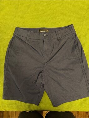 Under Armour Men's Dark Navy Flat Front Performance Shorts